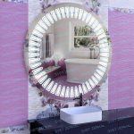 MILENA зеркало с led подсветкой в ванной