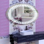 MILENA зеркало с led подсветкой в ванной